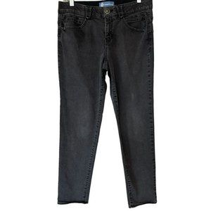 Democracy "Ab"solution Ab Technology Black Skinny Jeans Womens 10‎ *Hemmed*